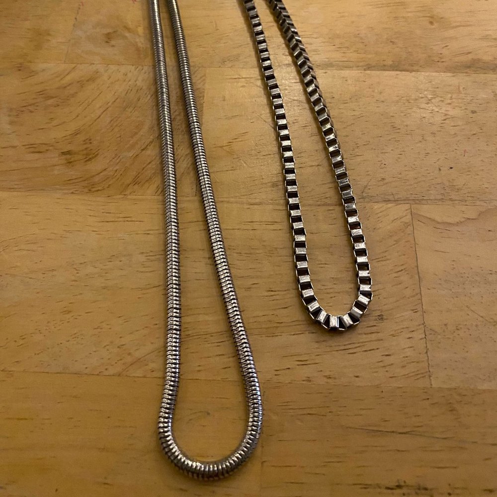 Silver Chain necklaces
